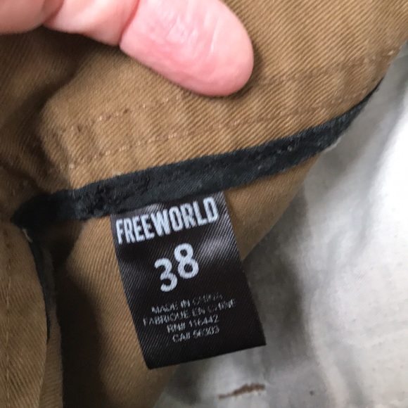 FREEWORLD SHORTS DARK TAN SIZE 38 NEW WITHOUT TAGS EXCELLENT CONDITION! - Picture 6 of 7